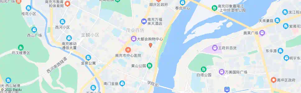 南充模范下街_公交站地图_南充公交_妙搜公交查询2025