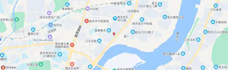 南充天工街口_公交站地图_南充公交_妙搜公交查询2025