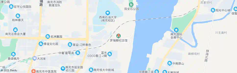 南充罗瑞卿纪念馆_公交站地图_南充公交_妙搜公交查询2025