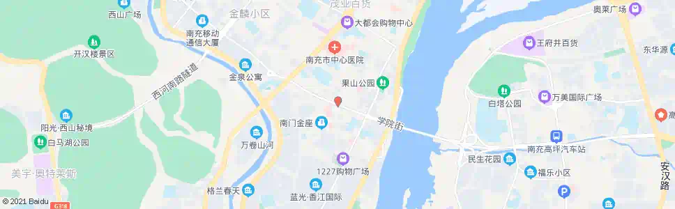 南充学院街_公交站地图_南充公交_妙搜公交查询2025