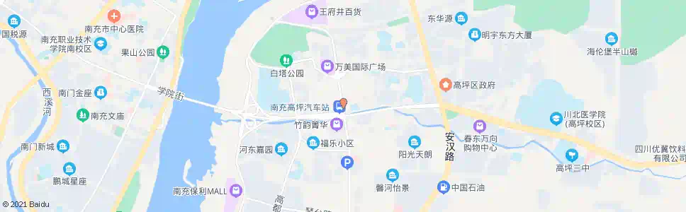 南充和平桥_公交站地图_南充公交_妙搜公交查询2025