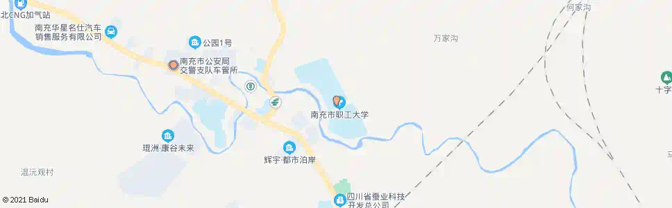 南充川北医护院_公交站地图_南充公交_妙搜公交查询2025