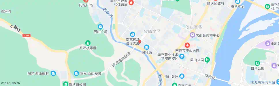 南充玉带花园_公交站地图_南充公交_妙搜公交查询2025