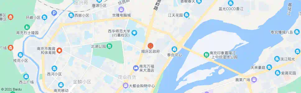 南充顺庆区府_公交站地图_南充公交_妙搜公交查询2025