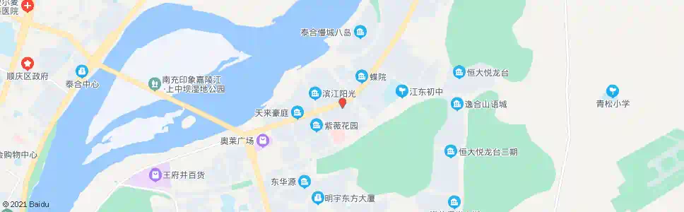 南充江村坝_公交站地图_南充公交_妙搜公交查询2025