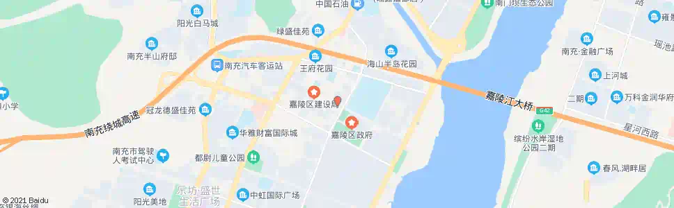 南充长城路口_公交站地图_南充公交_妙搜公交查询2025