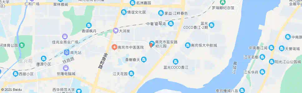 南充正阳路口(延安路)_公交站地图_南充公交_妙搜公交查询2025
