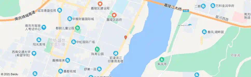 南充滨江南路二段_公交站地图_南充公交_妙搜公交查询2025