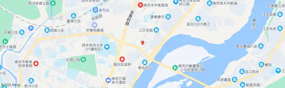 南充延安路_公交站地图_南充公交_妙搜公交查询2025