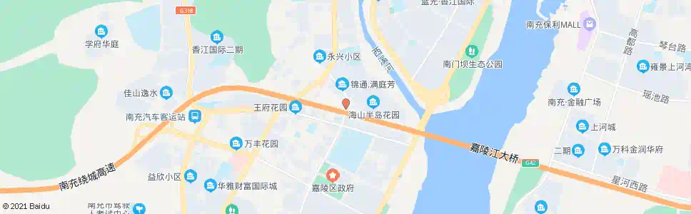 南充长城北路(海山半岛)_公交站地图_南充公交_妙搜公交查询2025