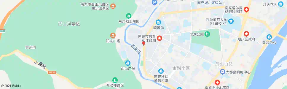 南充玉带中路一段_公交站地图_南充公交_妙搜公交查询2025