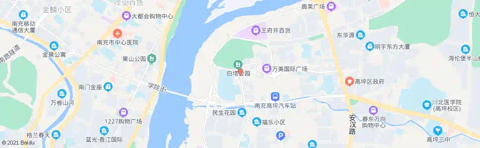 南充白塔路口_公交站地图_南充公交_妙搜公交查询2025