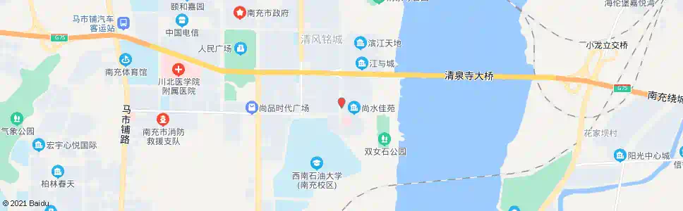 南充清泉寺南路_公交站地图_南充公交_妙搜公交查询2025