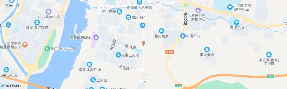 南充鹤鸣大道_公交站地图_南充公交_妙搜公交查询2025