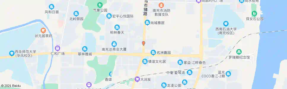 南充金泉后街口_公交站地图_南充公交_妙搜公交查询2025