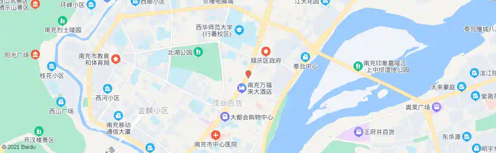 南充什字上街_公交站地图_南充公交_妙搜公交查询2025