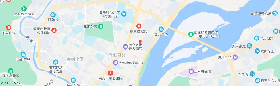 南充平城街_公交站地图_南充公交_妙搜公交查询2025
