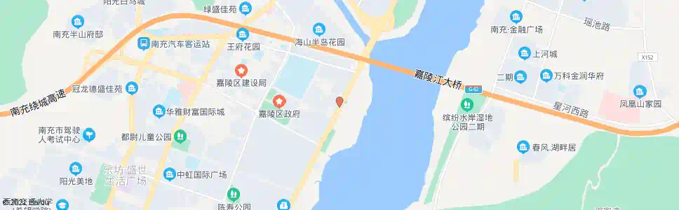 南充滨江南路一段_公交站地图_南充公交_妙搜公交查询2025