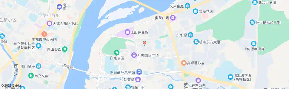 南充大地景秀_公交站地图_南充公交_妙搜公交查询2025