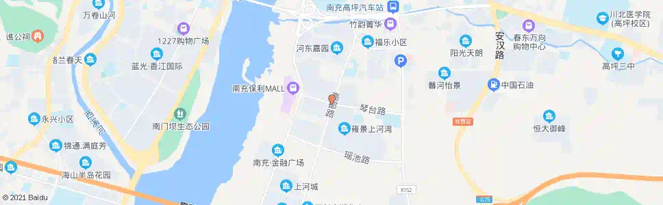 南充琴台路口_公交站地图_南充公交_妙搜公交查询2025