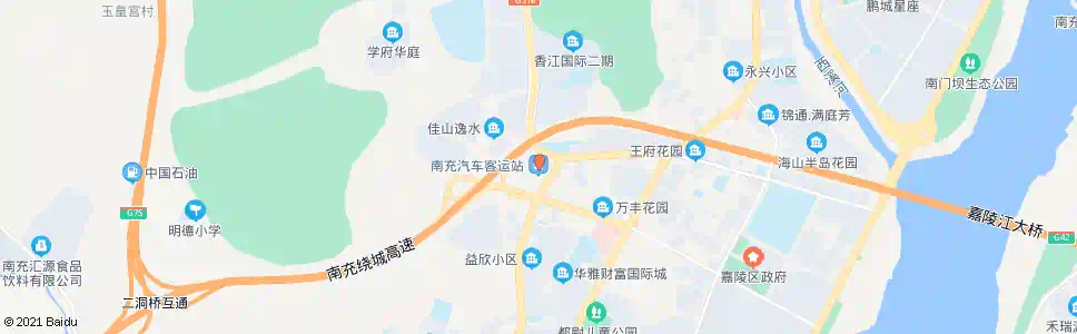 南充嘉南路_公交站地图_南充公交_妙搜公交查询2025