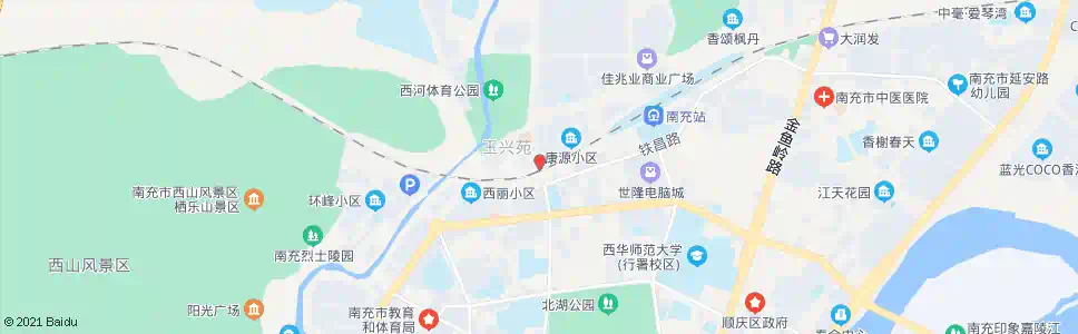 南充白土坝路_公交站地图_南充公交_妙搜公交查询2025