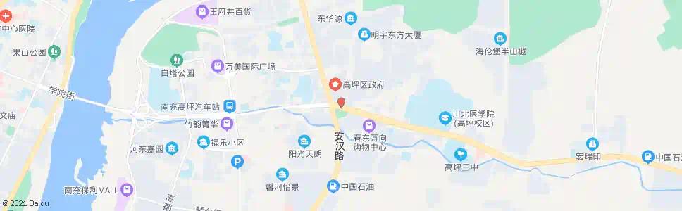 南充沁园路口_公交站地图_南充公交_妙搜公交查询2025
