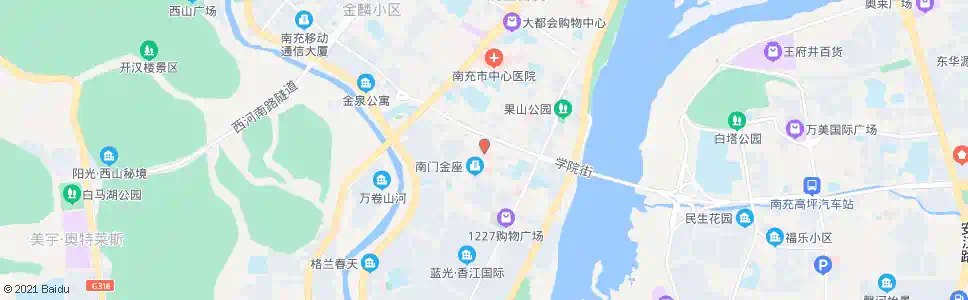 南充东方医院_公交站地图_南充公交_妙搜公交查询2025