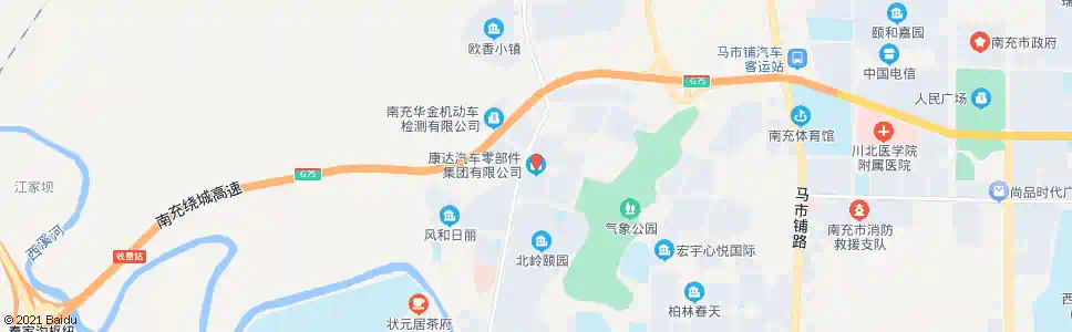 南充康达汽配_公交站地图_南充公交_妙搜公交查询2025