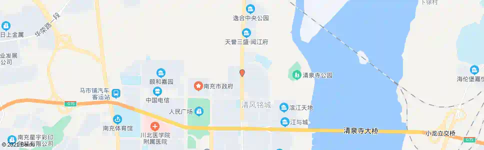 南充清风北路_公交站地图_南充公交_妙搜公交查询2025