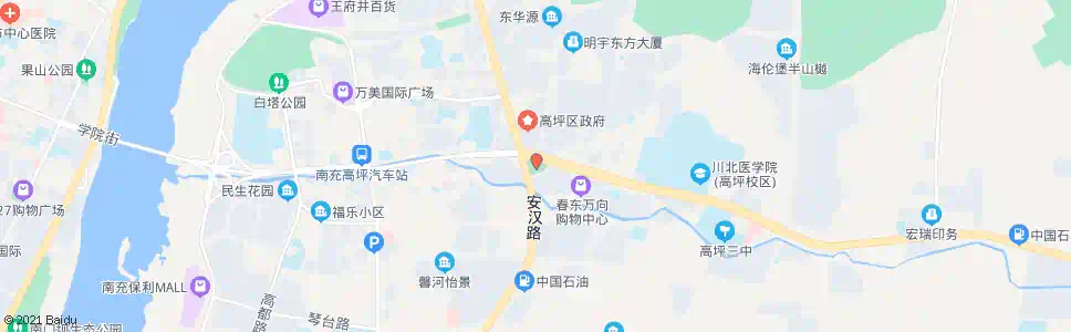 南充安汉广场_公交站地图_南充公交_妙搜公交查询2025