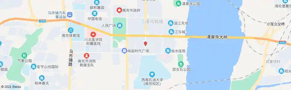 南充清风南路_公交站地图_南充公交_妙搜公交查询2025