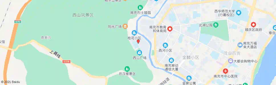 南充朱家滩_公交站地图_南充公交_妙搜公交查询2025