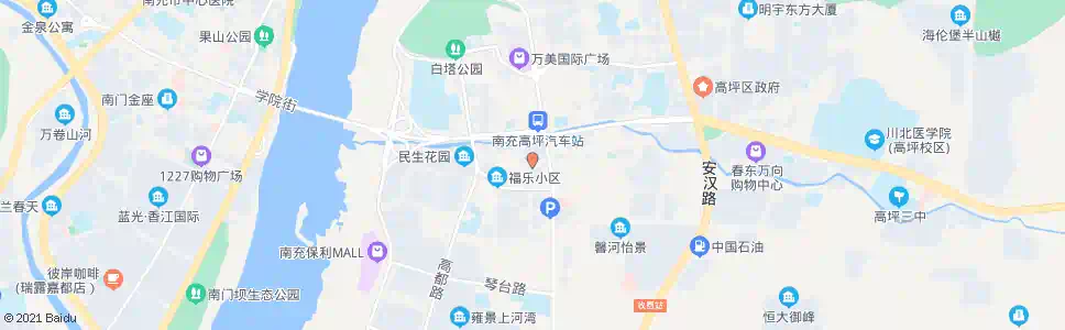 南充河东街口_公交站地图_南充公交_妙搜公交查询2025