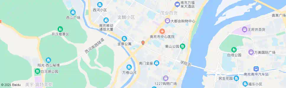 南充大西门_公交站地图_南充公交_妙搜公交查询2025