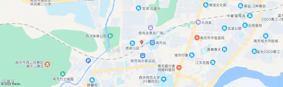 南充铁明路_公交站地图_南充公交_妙搜公交查询2025