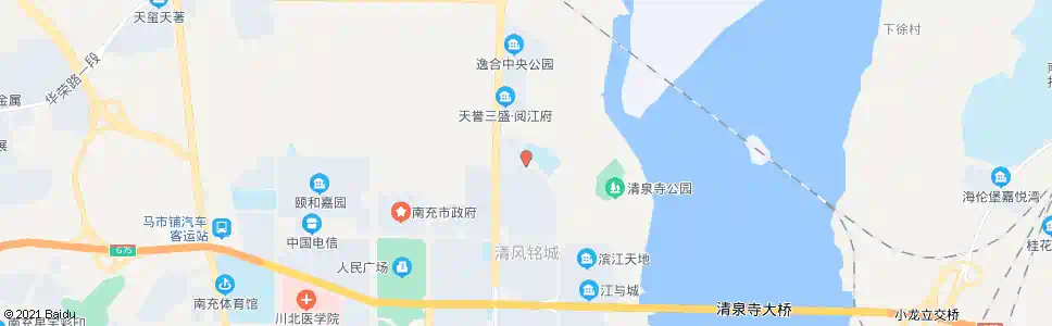 南充清泉寺北路口_公交站地图_南充公交_妙搜公交查询2025