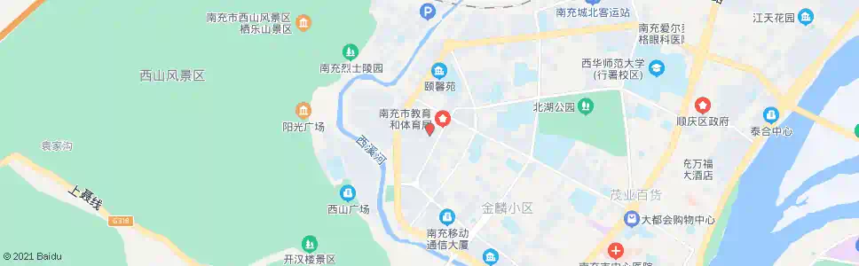 南充柳林路_公交站地图_南充公交_妙搜公交查询2025