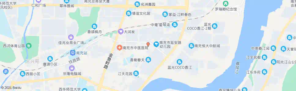 南充正阳路口_公交站地图_南充公交_妙搜公交查询2025