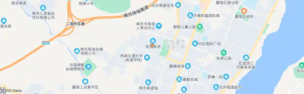南充誉峰小区_公交站地图_南充公交_妙搜公交查询2025
