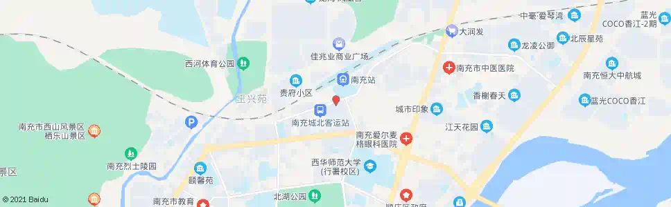 南充市工商银行_公交站地图_南充公交_妙搜公交查询2025