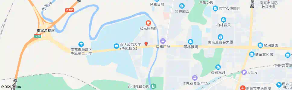 南充华凤街道办事处_公交站地图_南充公交_妙搜公交查询2025