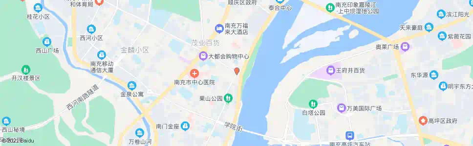 南充果山街_公交站地图_南充公交_妙搜公交查询2025