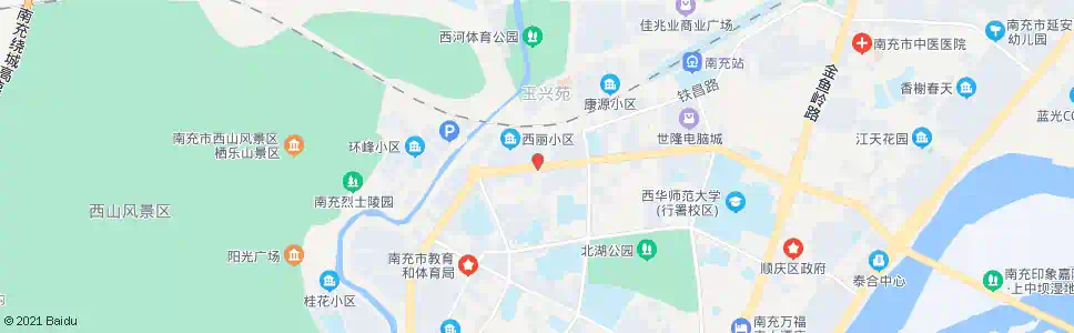 南充驻春路_公交站地图_南充公交_妙搜公交查询2025