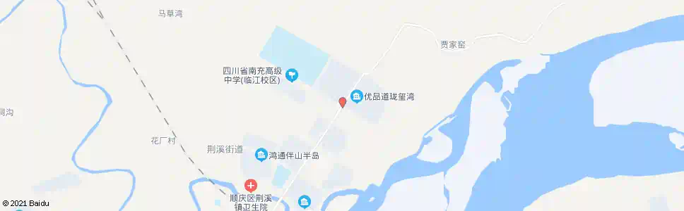 南充府荆北路二_公交站地图_南充公交_妙搜公交查询2025