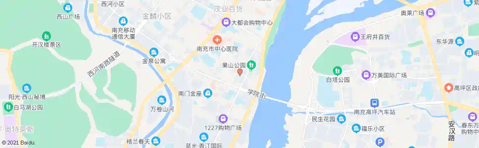 南充府街口站_公交站地图_南充公交_妙搜公交查询2025