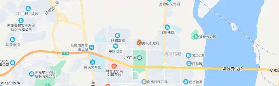 南充岔路口_公交站地图_南充公交_妙搜公交查询2025