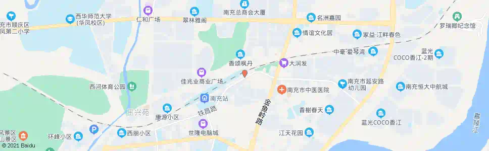 南充康骨医院_公交站地图_南充公交_妙搜公交查询2025