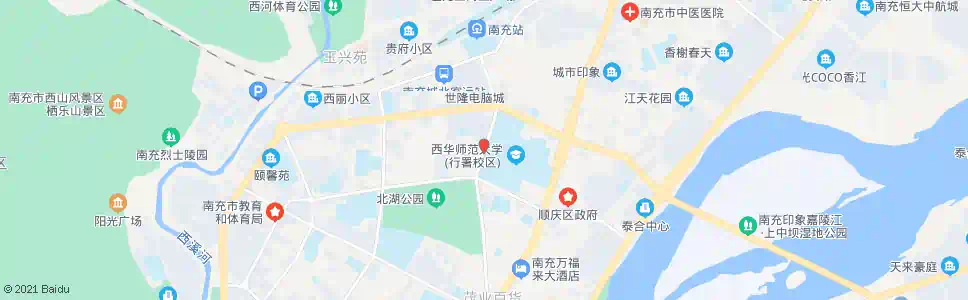 南充莲池路_公交站地图_南充公交_妙搜公交查询2025