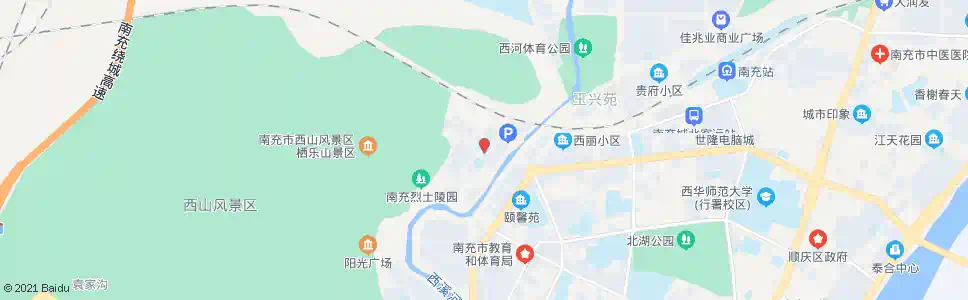 南充环峰路_公交站地图_南充公交_妙搜公交查询2025